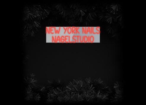 Konfiguriertes Neonschild: NEW YORK NAIL... - Official Neon - led neon schild schriftzug personalisiert
