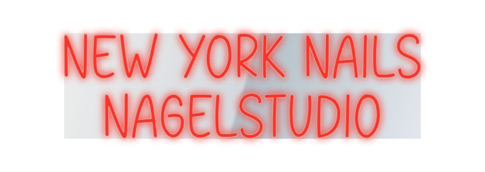 Konfiguriertes Neonschild: NEW YORK NAIL... - Official Neon - led neon schild schriftzug personalisiert