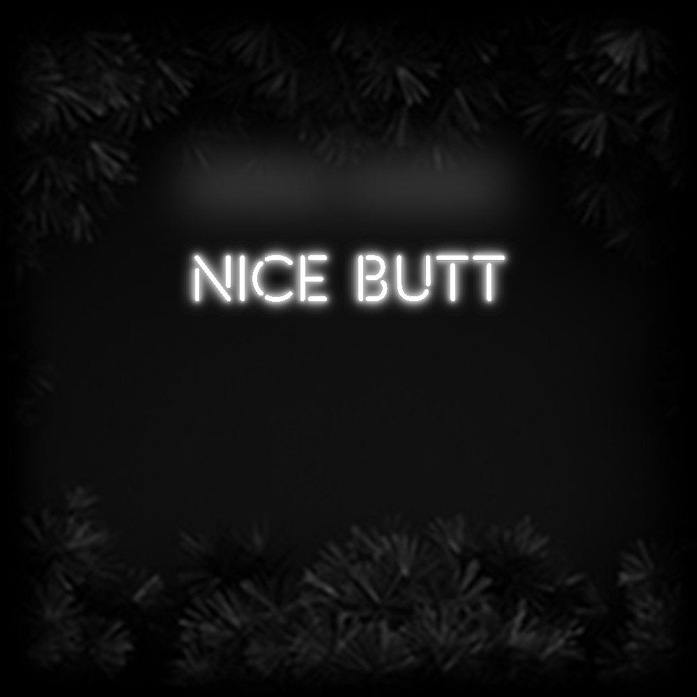 Konfiguriertes Neonschild: NICE BUTT - Official Neon - led neon schild schriftzug personalisiert
