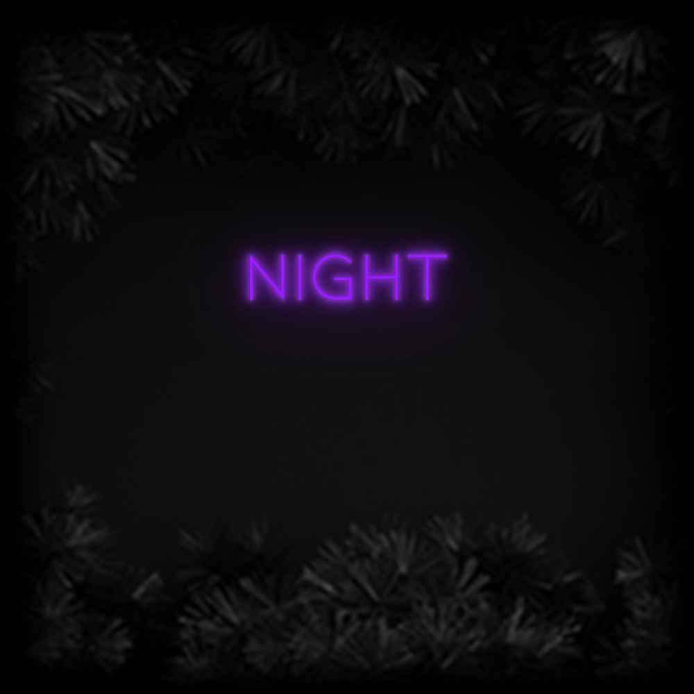 Konfiguriertes Neonschild: Night - Official Neon - led neon schild schriftzug personalisiert