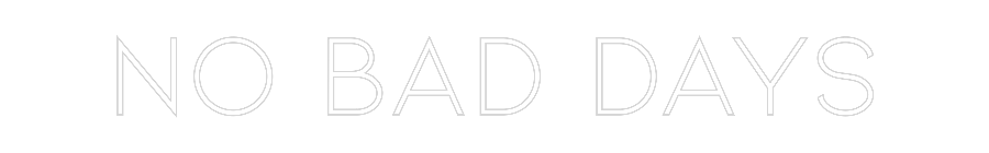 Konfiguriertes Neonschild: No bad days - Official Neon - led neon schild schriftzug personalisiert