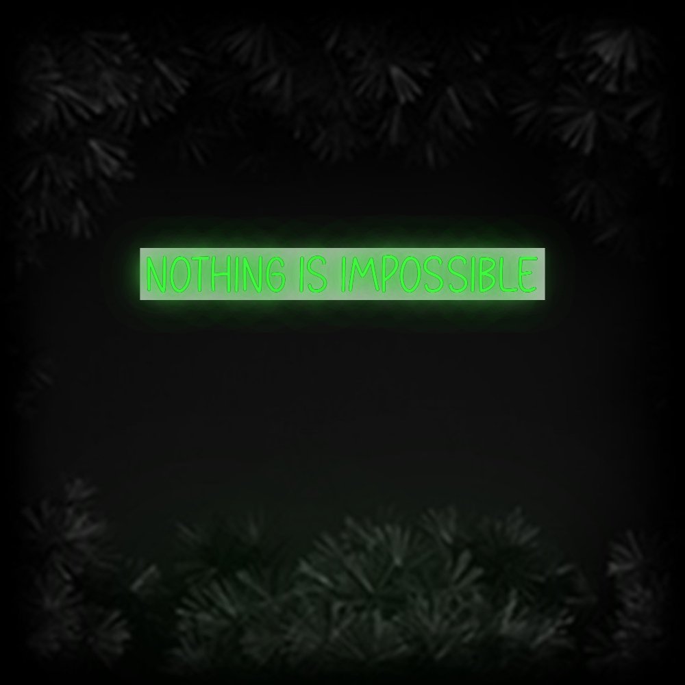 Konfiguriertes Neonschild: NOTHING IS IM... - Official Neon - led neon schild schriftzug personalisiert