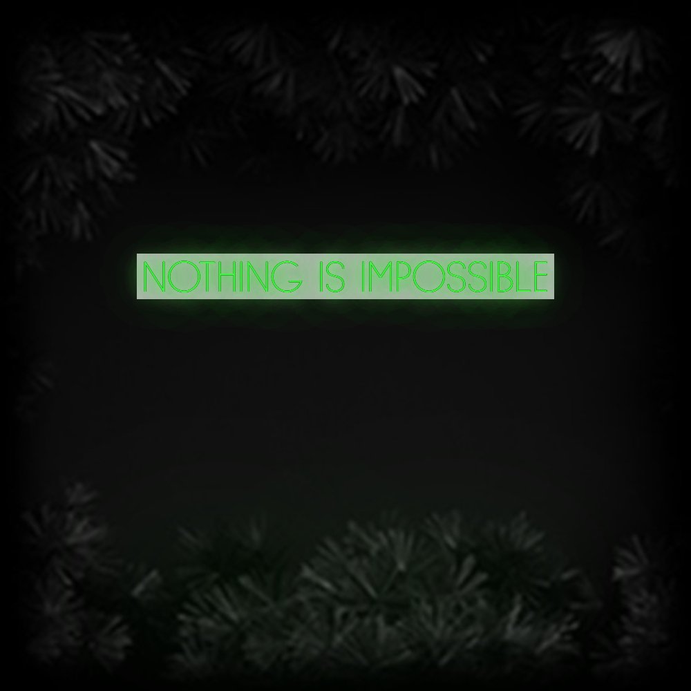 Konfiguriertes Neonschild: NOTHING IS IM... - Official Neon - led neon schild schriftzug personalisiert