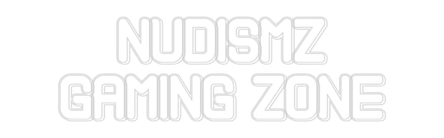 Konfiguriertes Neonschild: Nudismz Gami... - Official Neon - led neon schild schriftzug personalisiert