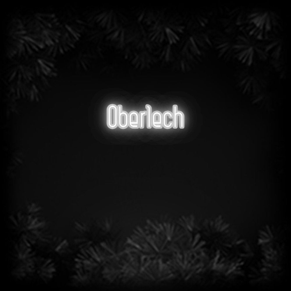 Konfiguriertes Neonschild: Oberlech - Official Neon - led neon schild schriftzug personalisiert