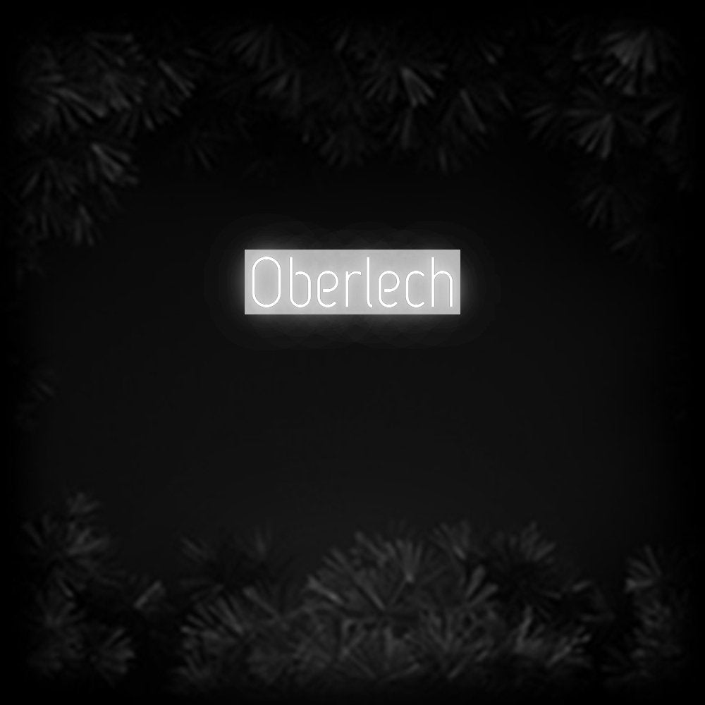 Konfiguriertes Neonschild: Oberlech - Official Neon - led neon schild schriftzug personalisiert