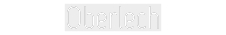 Konfiguriertes Neonschild: Oberlech - Official Neon - led neon schild schriftzug personalisiert