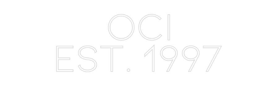 Konfiguriertes Neonschild: OCI EST. 1997 - Official Neon - led neon schild schriftzug personalisiert