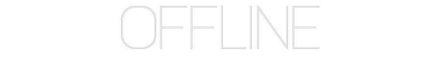 Konfiguriertes Neonschild: OFFLINE - Official Neon - led neon schild schriftzug personalisiert