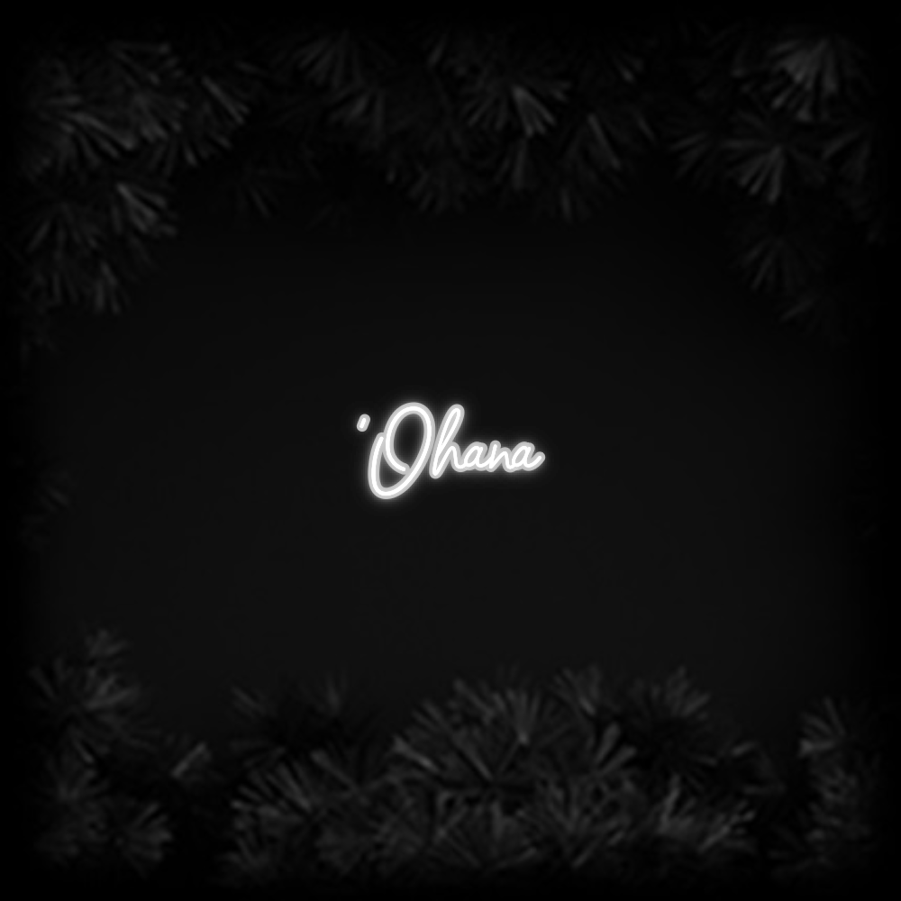 Konfiguriertes Neonschild: ‘Ohana - Official Neon - led neon schild schriftzug personalisiert