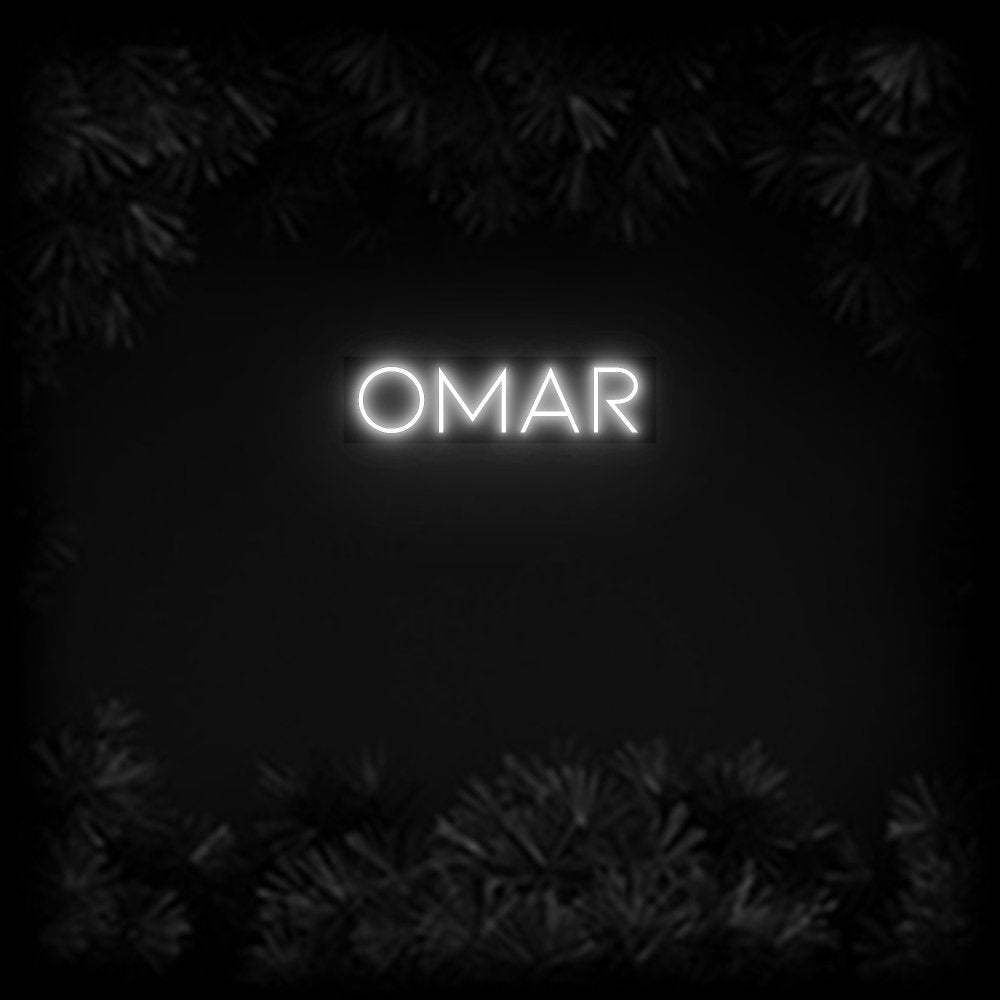 Konfiguriertes Neonschild: OMAR - Official Neon - led neon schild schriftzug personalisiert