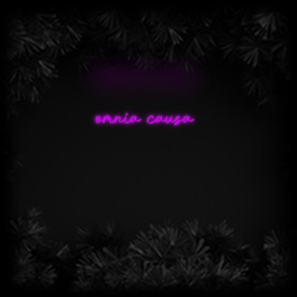 Konfiguriertes Neonschild: omnia causa - Official Neon - led neon schild schriftzug personalisiert
