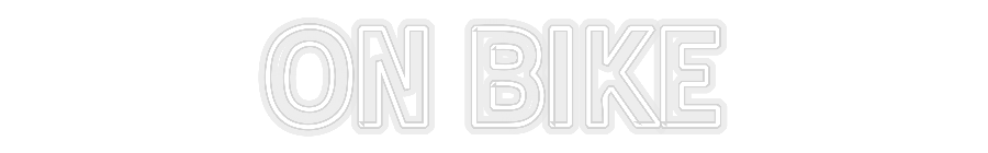 Konfiguriertes Neonschild: ON BIKE - Official Neon - led neon schild schriftzug personalisiert