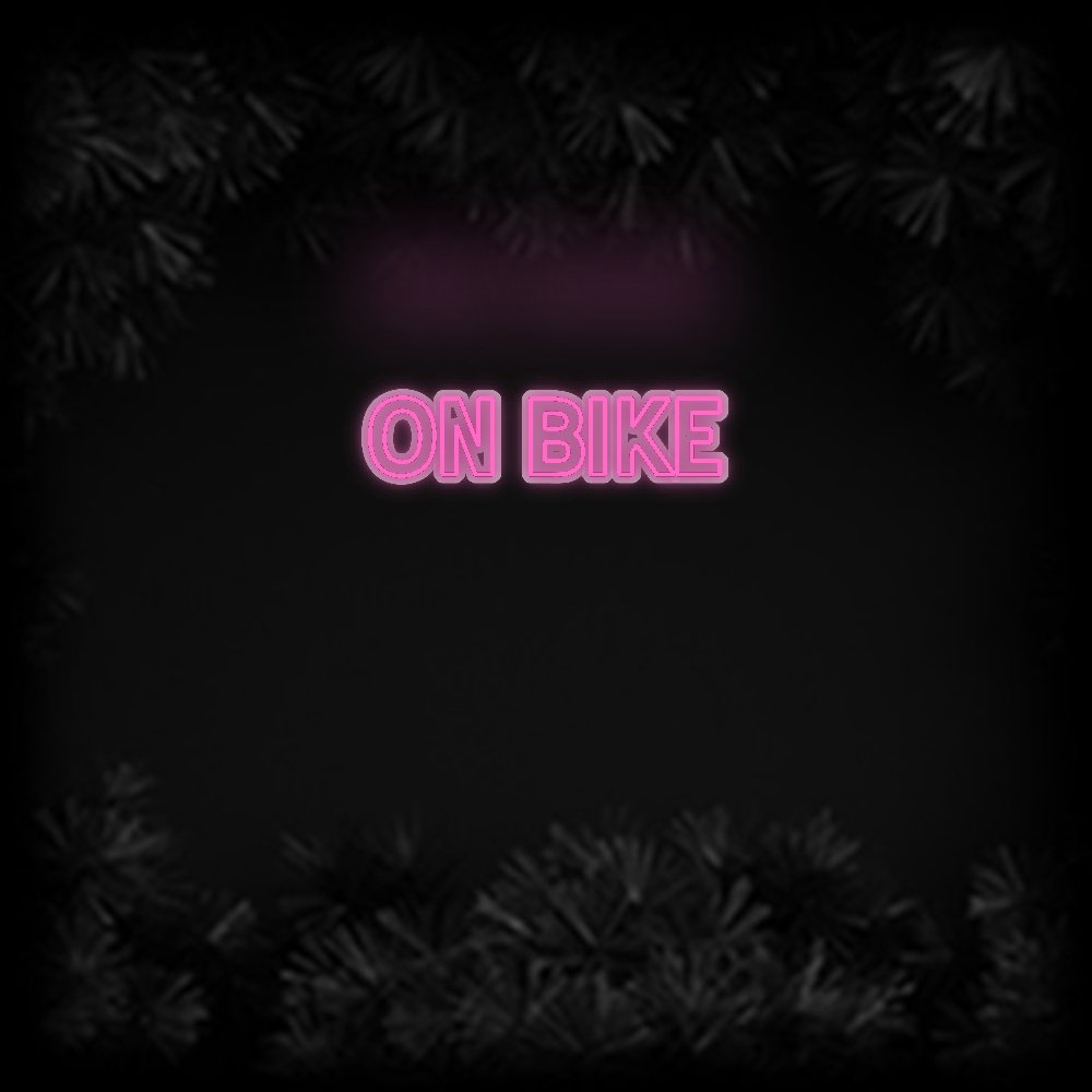 Konfiguriertes Neonschild: ON BIKE - Official Neon - led neon schild schriftzug personalisiert
