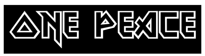 Konfiguriertes Neonschild: ONE PEACE - Official Neon - led neon schild schriftzug personalisiert