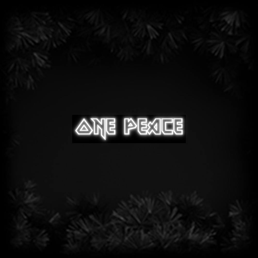 Konfiguriertes Neonschild: ONE PEACE - Official Neon - led neon schild schriftzug personalisiert