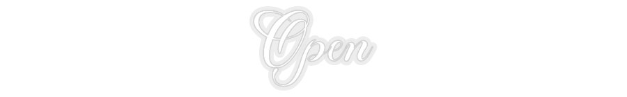 Konfiguriertes Neonschild: Open - Official Neon - led neon schild schriftzug personalisiert