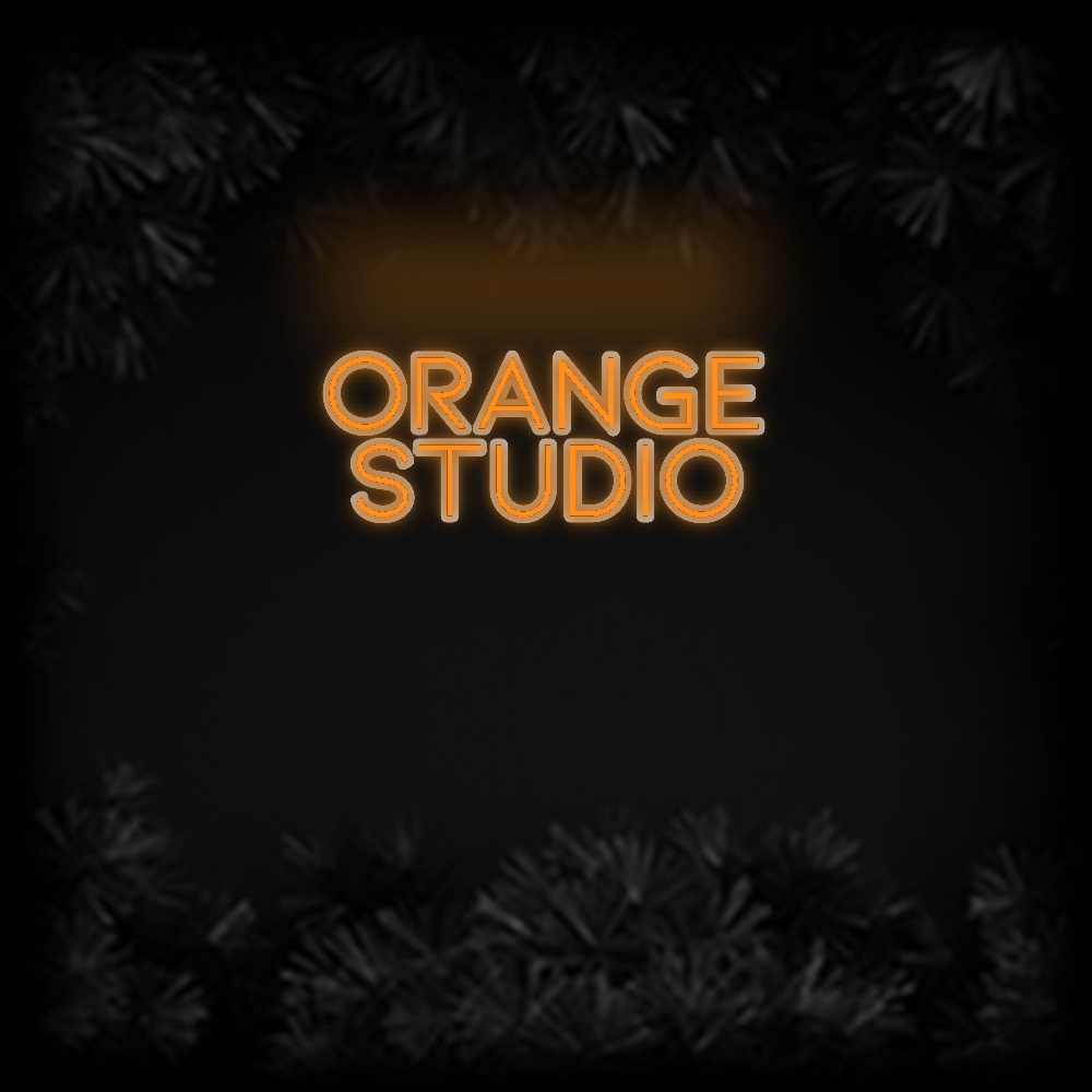 Konfiguriertes Neonschild: ORANGE STUDIO - Official Neon - led neon schild schriftzug personalisiert
