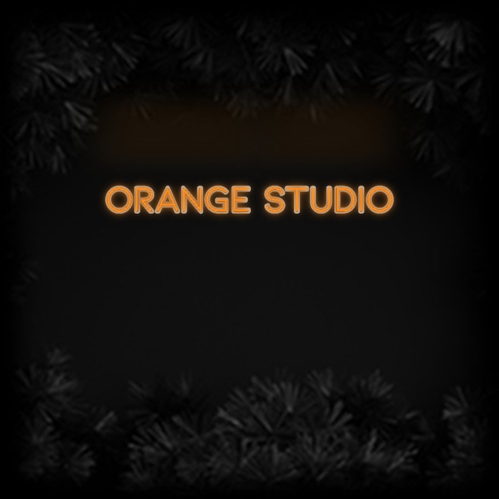 Konfiguriertes Neonschild: Orange Studio - Official Neon - led neon schild schriftzug personalisiert
