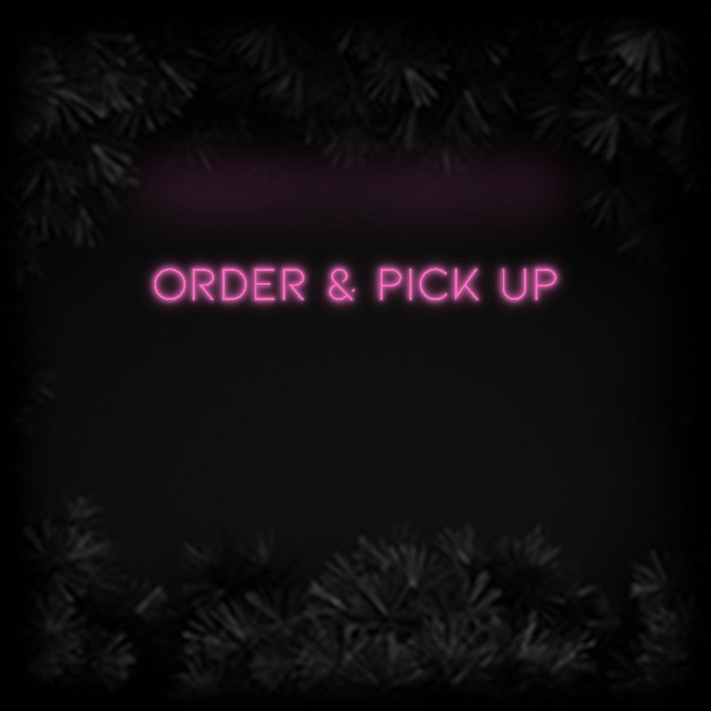 Konfiguriertes Neonschild: ORDER & PICK UP - Official Neon - led neon schild schriftzug personalisiert