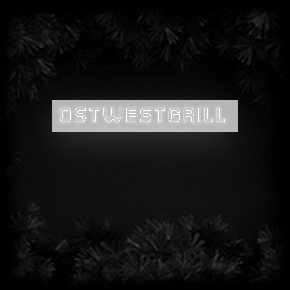 Konfiguriertes Neonschild: OstWestGrill - Official Neon - led neon schild schriftzug personalisiert
