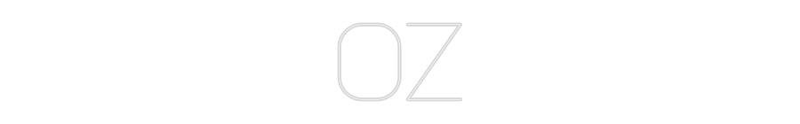 Konfiguriertes Neonschild: OZ - Official Neon - led neon schild schriftzug personalisiert