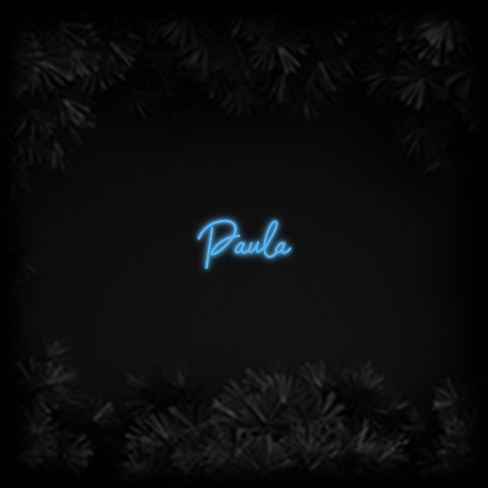 Konfiguriertes Neonschild: Paula - Official Neon - led neon schild schriftzug personalisiert