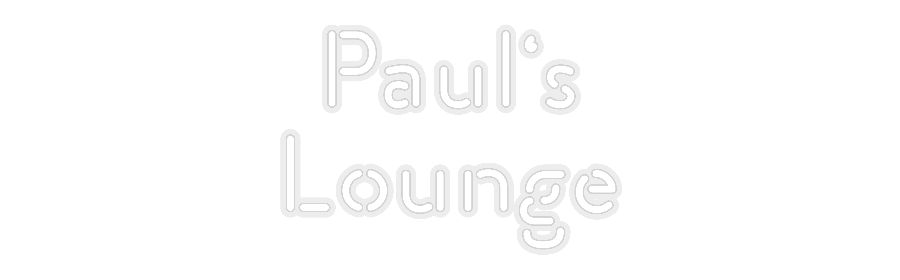 Konfiguriertes Neonschild: Paul‘s Lounge - Official Neon - led neon schild schriftzug personalisiert