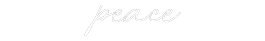 Konfiguriertes Neonschild: peace - Official Neon - led neon schild schriftzug personalisiert