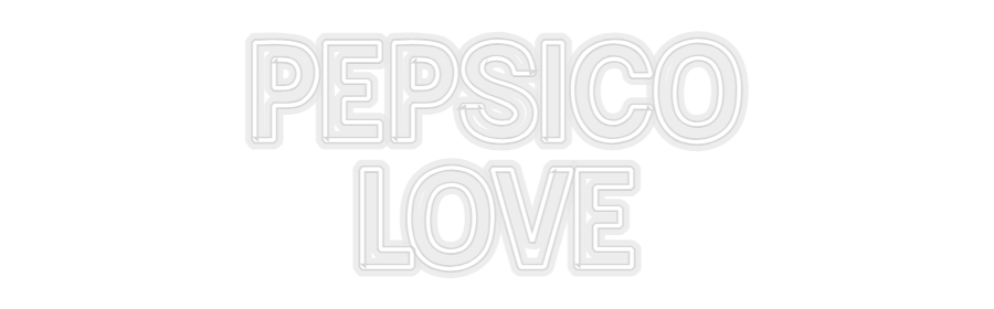 Konfiguriertes Neonschild: Pepsico Love - Official Neon - led neon schild schriftzug personalisiert