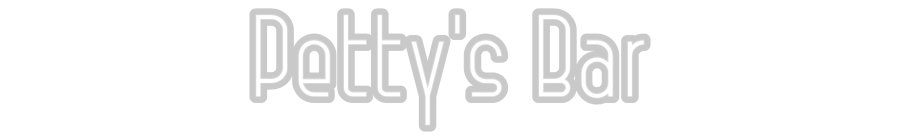 Konfiguriertes Neonschild: Petty's Bar - Official Neon - led neon schild schriftzug personalisiert
