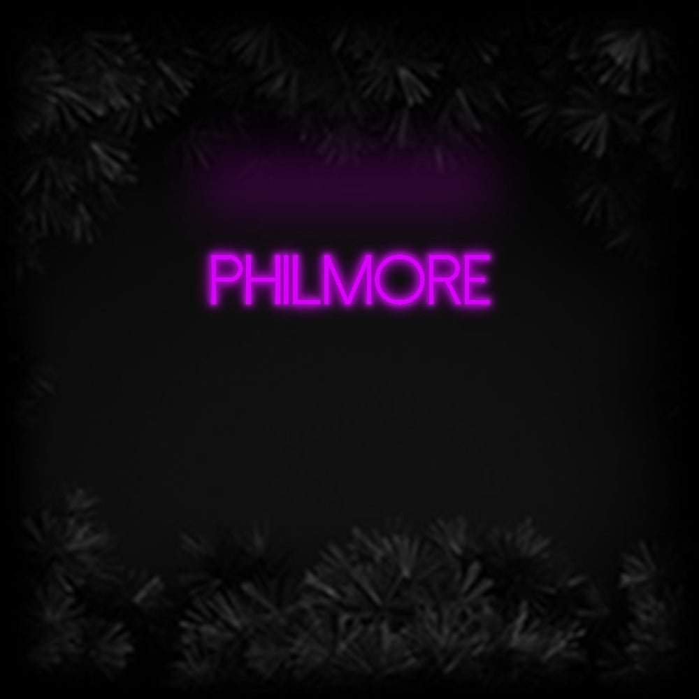 Konfiguriertes Neonschild: Philmore - Official Neon - led neon schild schriftzug personalisiert