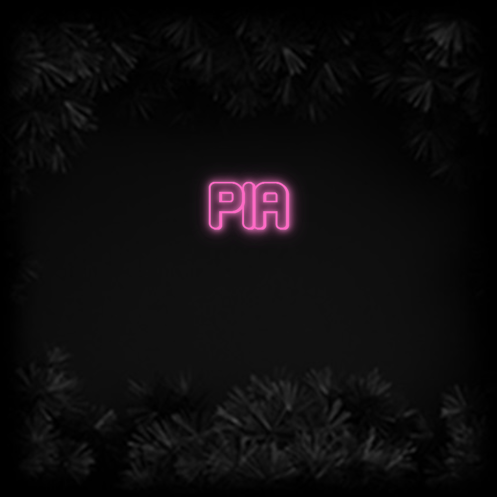 Konfiguriertes Neonschild: PIA - Official Neon - led neon schild schriftzug personalisiert