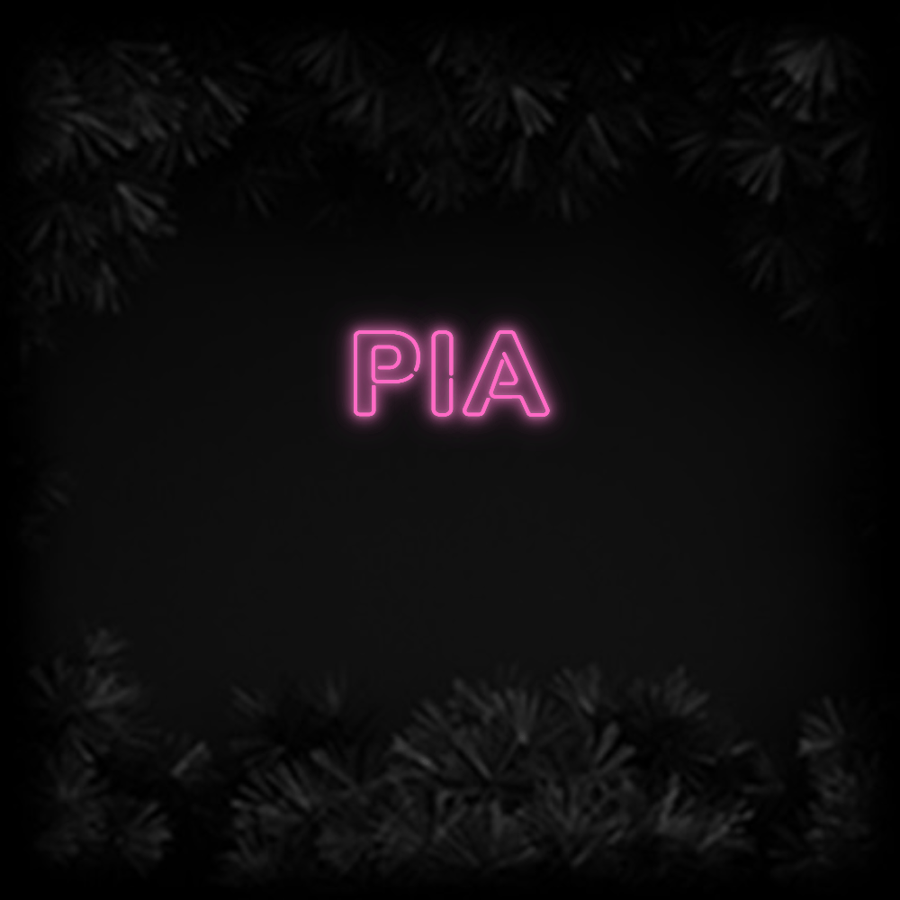 Konfiguriertes Neonschild: PIA - Official Neon - led neon schild schriftzug personalisiert