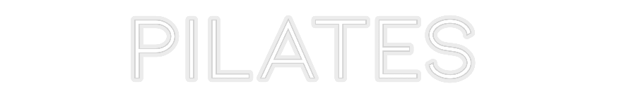 Konfiguriertes Neonschild: PILATES - Official Neon - led neon schild schriftzug personalisiert