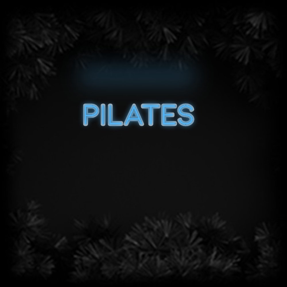 Konfiguriertes Neonschild: PILATES - Official Neon - led neon schild schriftzug personalisiert