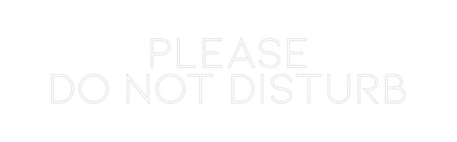 Konfiguriertes Neonschild: PLEASE DO NO... - Official Neon - led neon schild schriftzug personalisiert