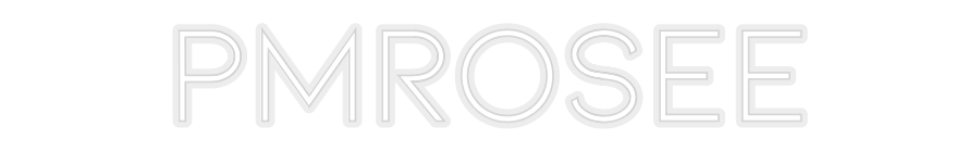 Konfiguriertes Neonschild: PMRosee - Official Neon - led neon schild schriftzug personalisiert