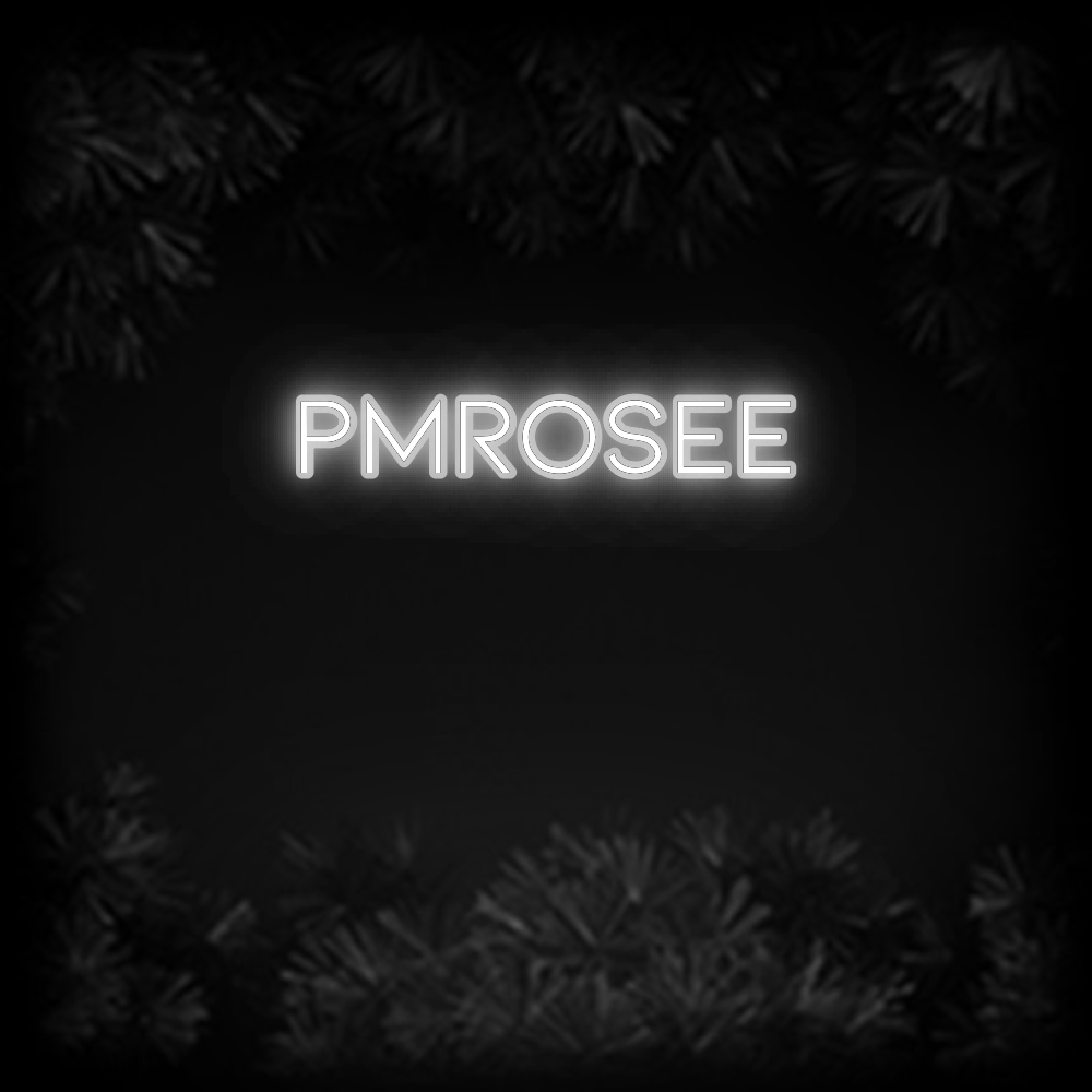 Konfiguriertes Neonschild: PMRosee - Official Neon - led neon schild schriftzug personalisiert
