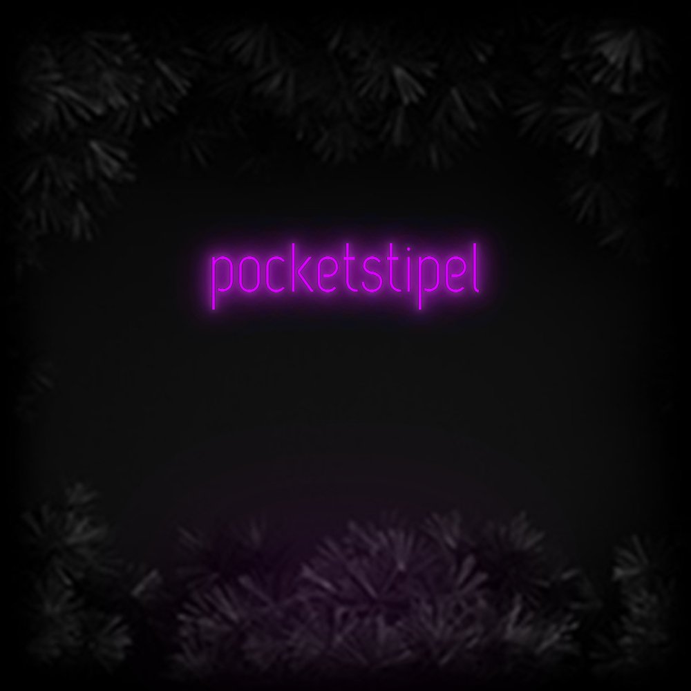 Konfiguriertes Neonschild: pocketstipel - Official Neon - led neon schild schriftzug personalisiert