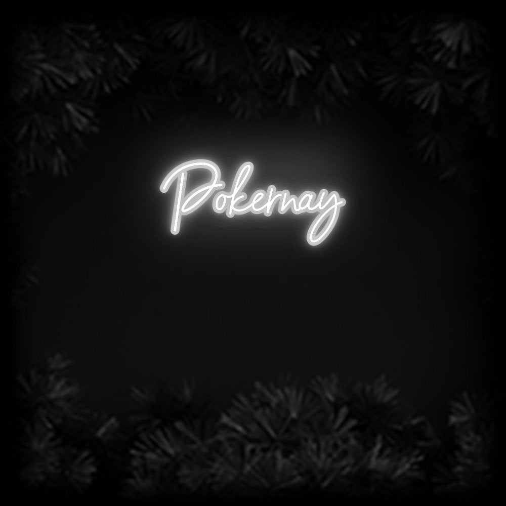 Konfiguriertes Neonschild: Pokernay - Official Neon - led neon schild schriftzug personalisiert