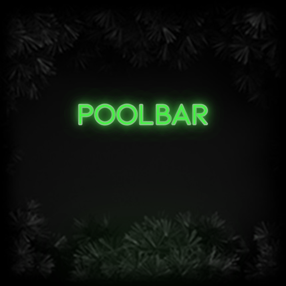 Konfiguriertes Neonschild: Poolbar - Official Neon - led neon schild schriftzug personalisiert