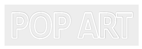 Konfiguriertes Neonschild: Pop Art - Official Neon - led neon schild schriftzug personalisiert