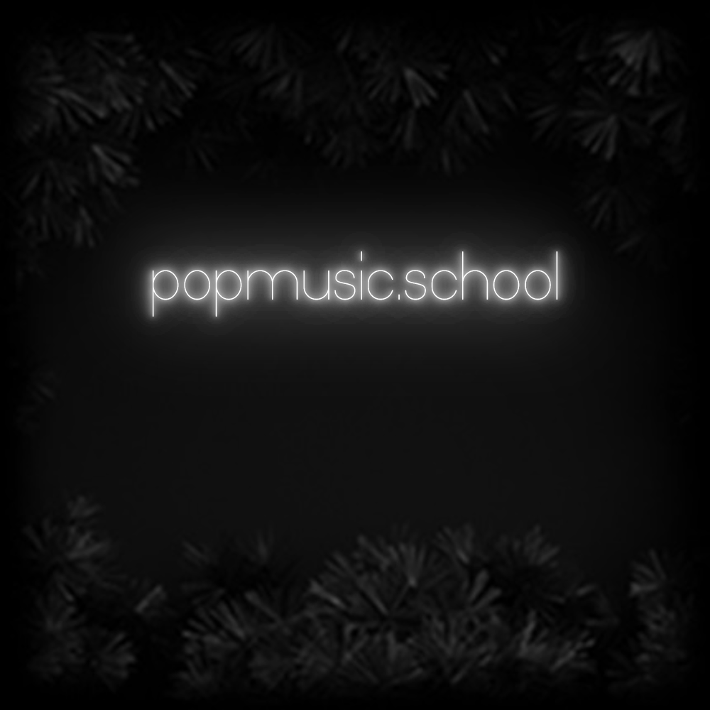 Konfiguriertes Neonschild: popmusic.school - Official Neon - led neon schild schriftzug personalisiert