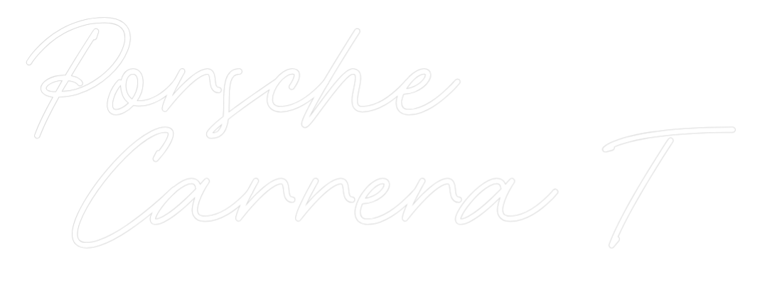 Konfiguriertes Neonschild: Porsche Carrera... - Official Neon - led neon schild schriftzug personalisiert