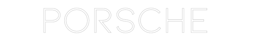 Konfiguriertes Neonschild: Porsche - Official Neon - led neon schild schriftzug personalisiert