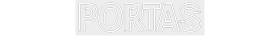 Konfiguriertes Neonschild: PORTAS - Official Neon - led neon schild schriftzug personalisiert
