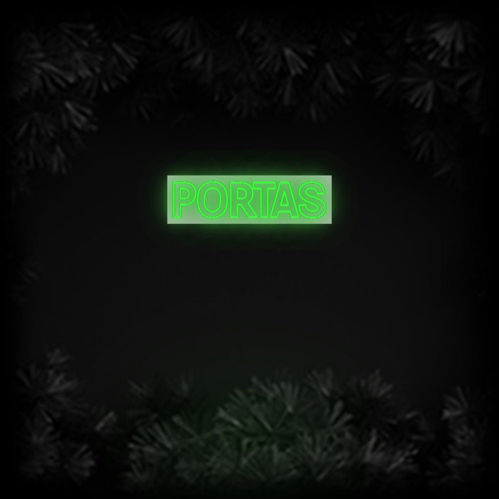 Konfiguriertes Neonschild: PORTAS - Official Neon - led neon schild schriftzug personalisiert