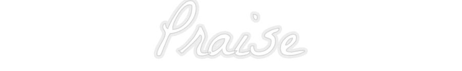 Konfiguriertes Neonschild: Praise - Official Neon - led neon schild schriftzug personalisiert