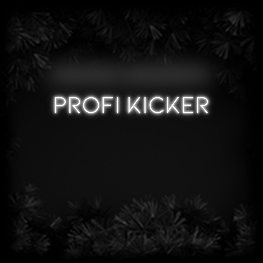 Konfiguriertes Neonschild: Profi Kicker - Official Neon - led neon schild schriftzug personalisiert